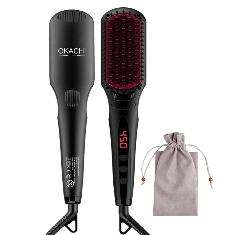 OKACHI Negative Ion Straightening Comb SZ78T: Professional Styling Tool with Hair Protection Technol