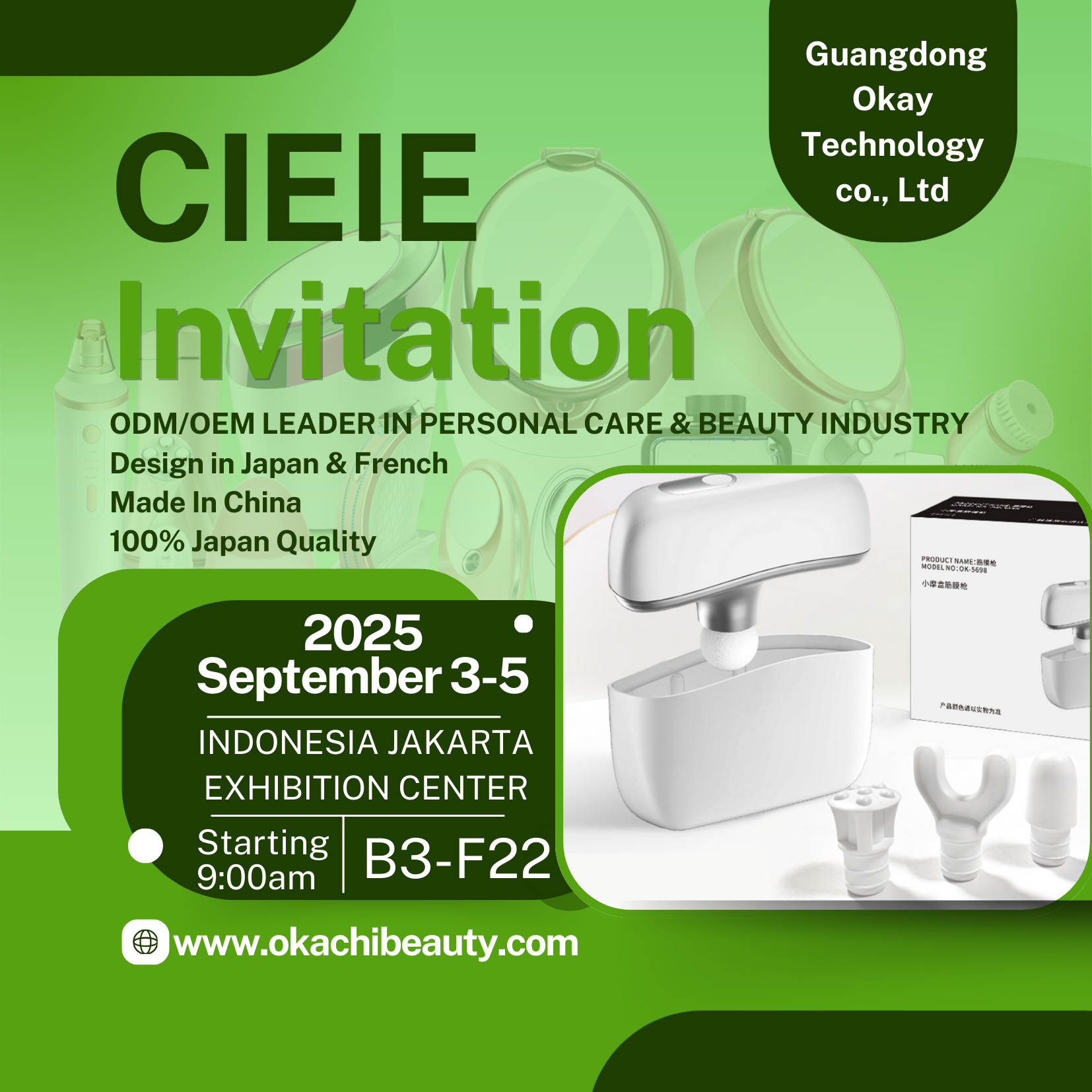 Guangdong OKAY Technology: 15-Year OEM/ODM Pioneer in Personal Care & Beauty – Meet Us at Indonesia 