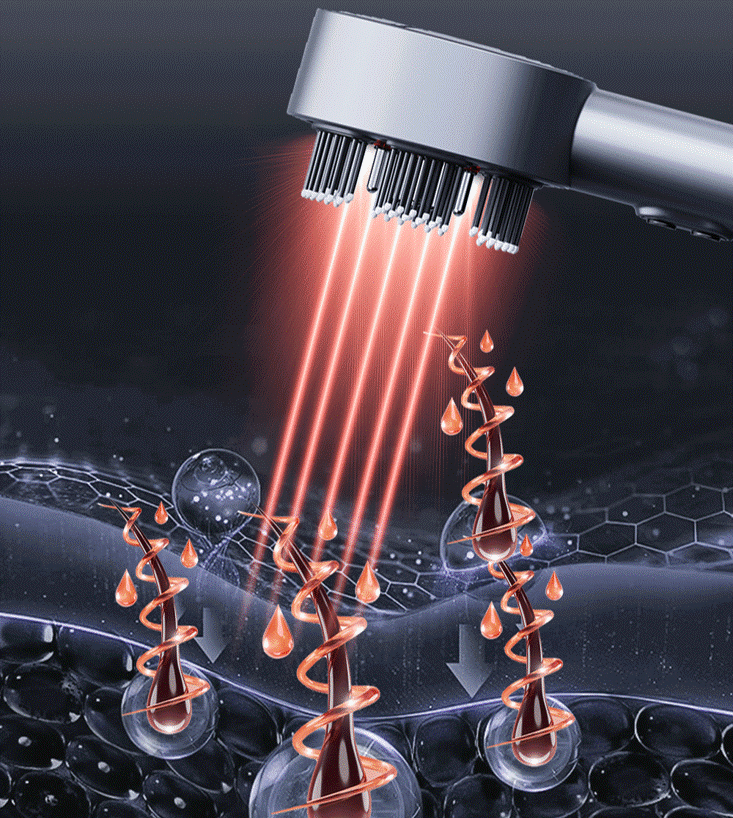 Scalp Massage Comb with Red Light & EMS | Professional Scalp Therapy Device for Hair Growth