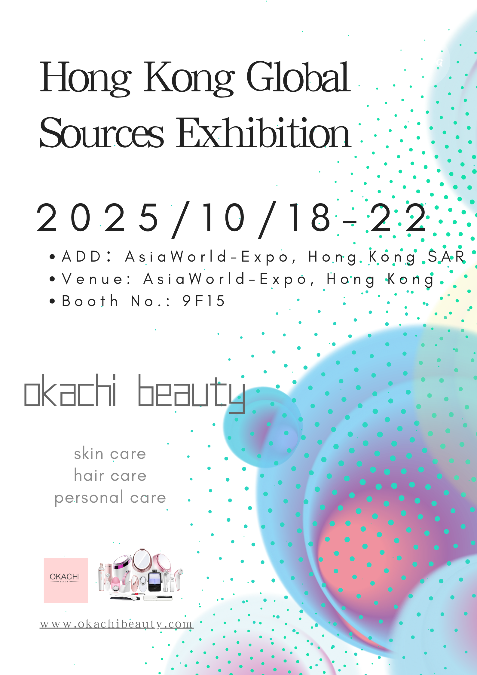 OKACHI Beauty at Global Sources Hong Kong Show – October 2025