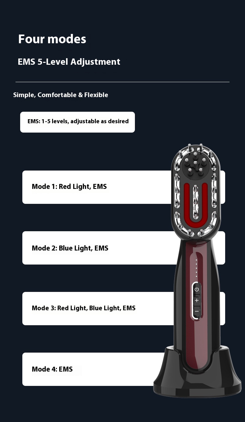 Multifunctional massage comb