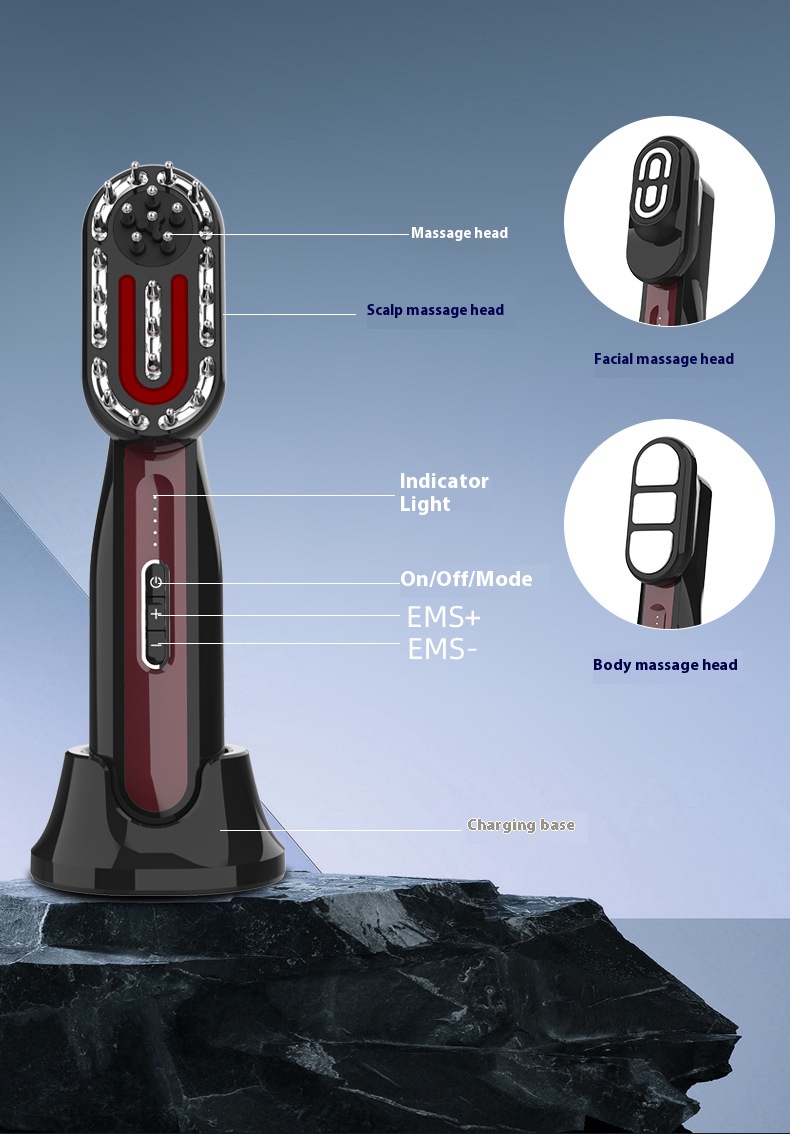 Multifunctional massage comb