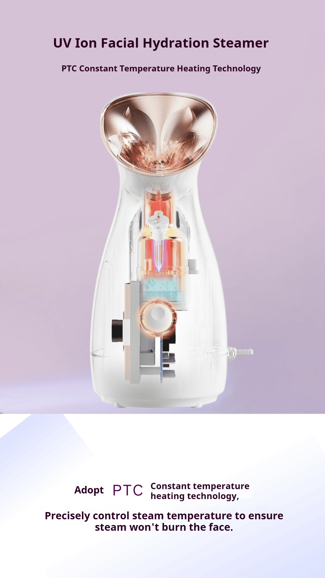 UV Ion Facial Hydrating Steamer