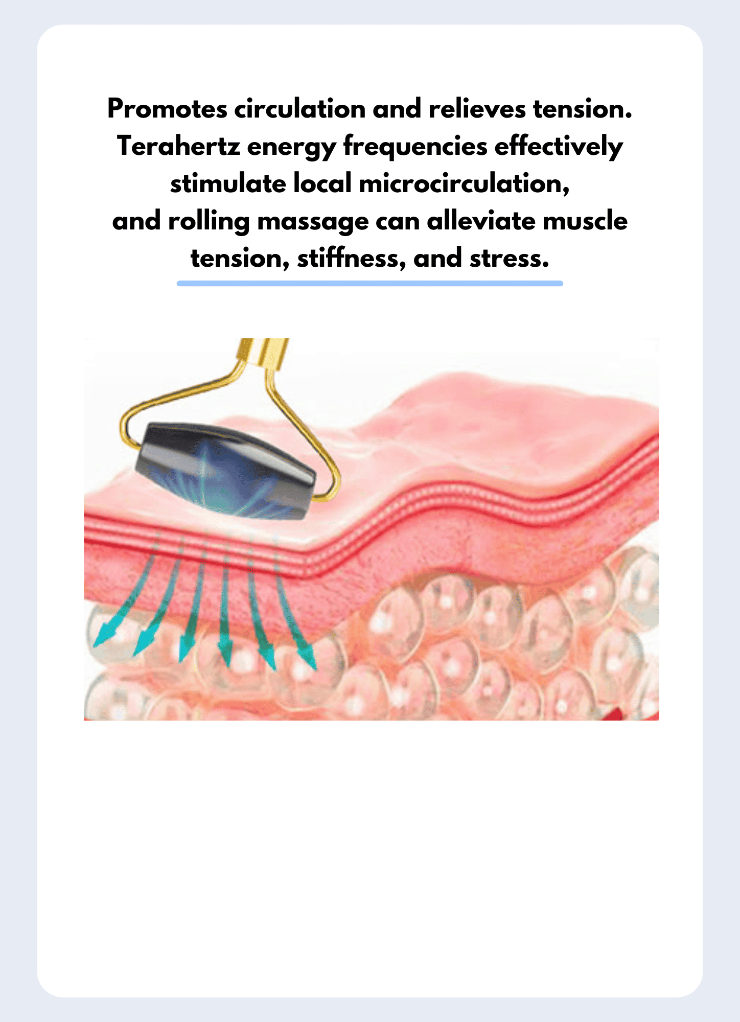 Terahertz massage stick
