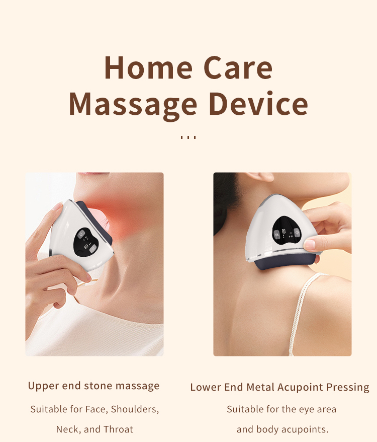 Dual-head Massage Stone and EMS Lifting