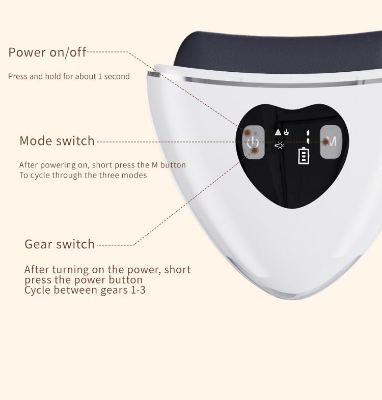 Dual-head Massage Stone and EMS Lifting