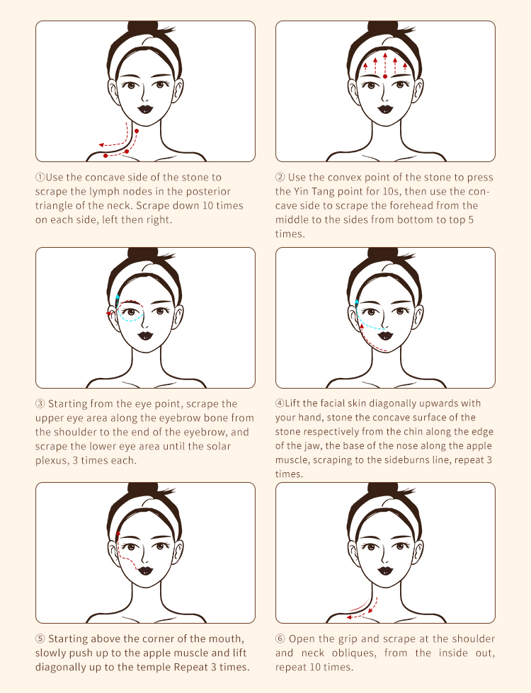 Dual-head Massage Stone and EMS Lifting