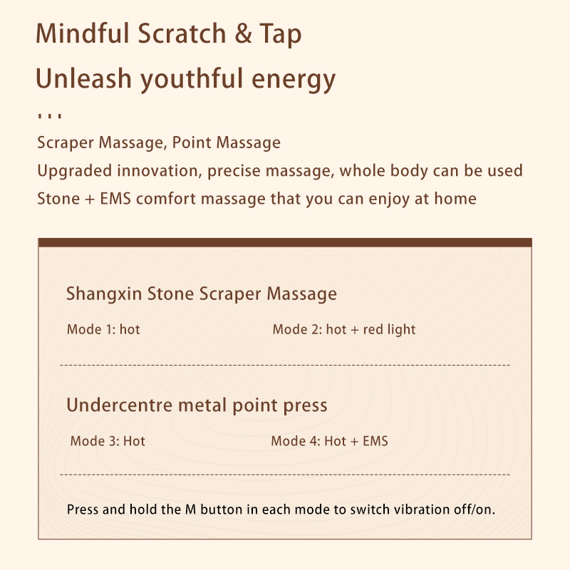 Dual-head Massage Stone and EMS Lifting