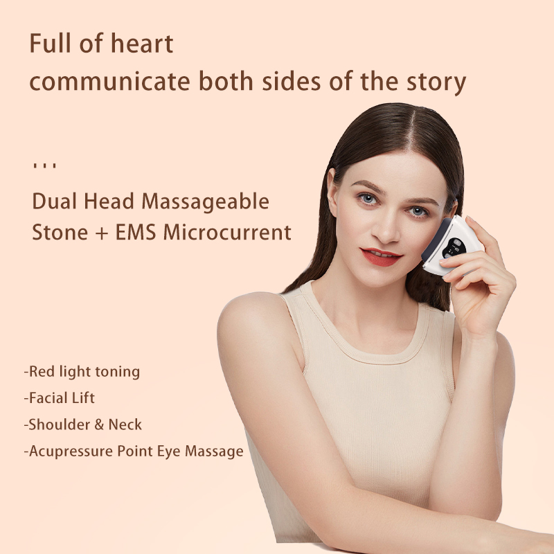 Dual-head Massage Stone and EMS Lifting