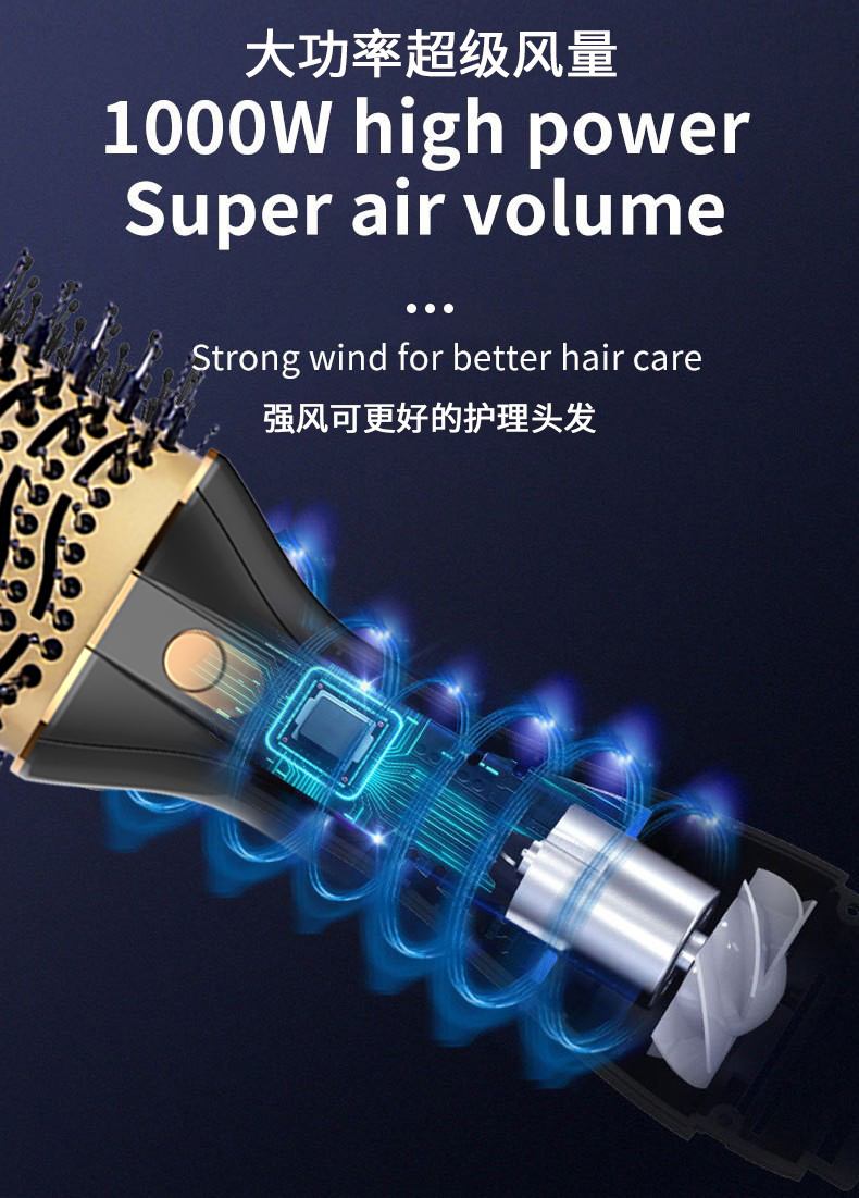  OG-6212 hot air comb | Blow-dry and comb design | OEM & ODM 