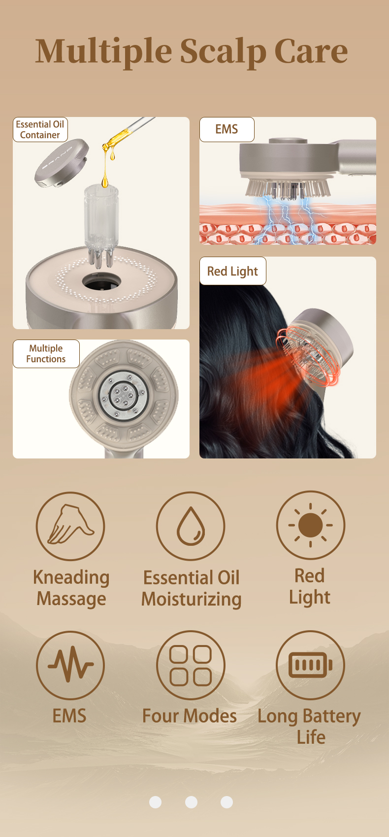 OG-1503 hair comb | Red light is optional | OEM & ODM Supported 