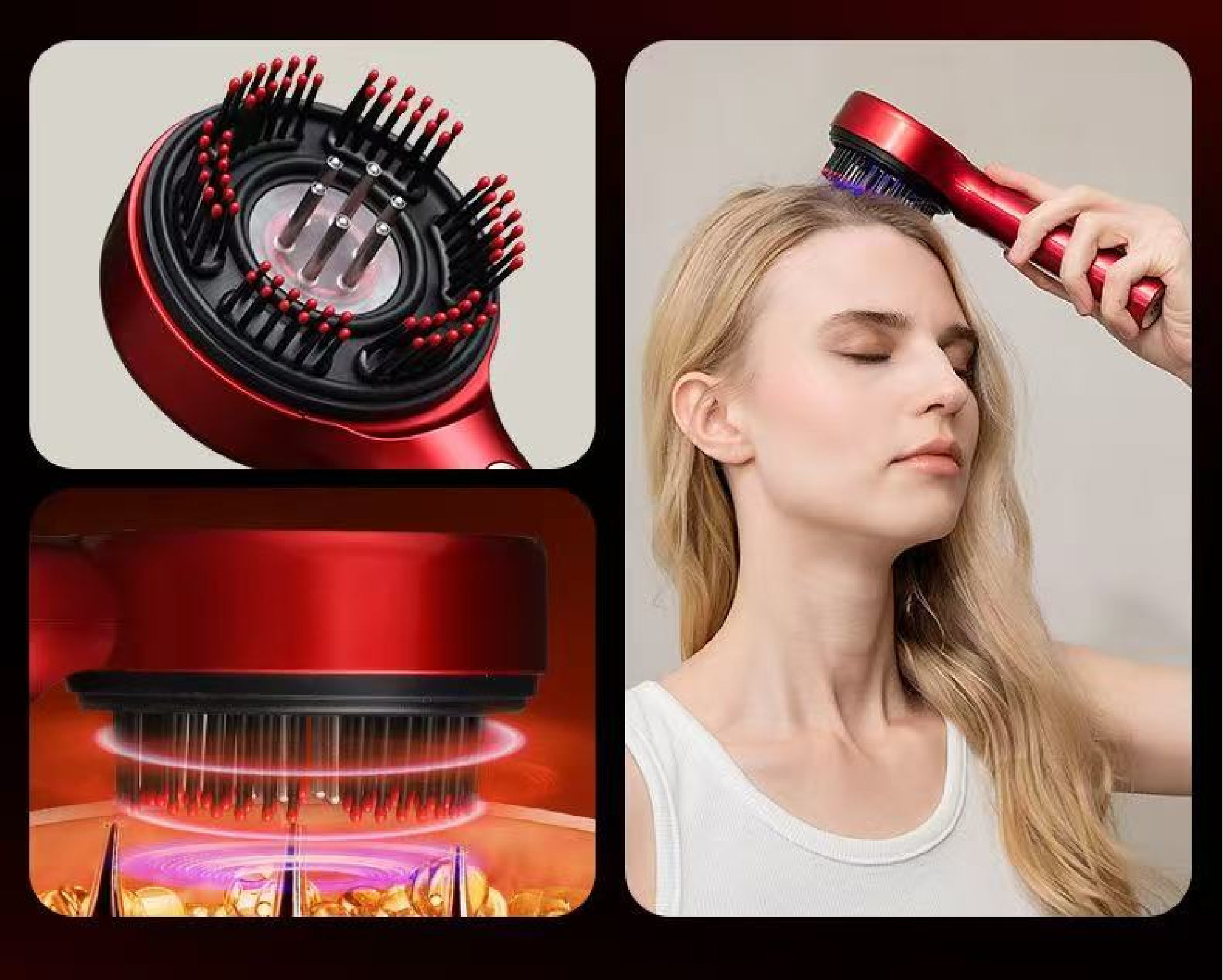 OG-S18 Hair Comb | Red Light Fluid-Guiding | OEM & ODM Supported 