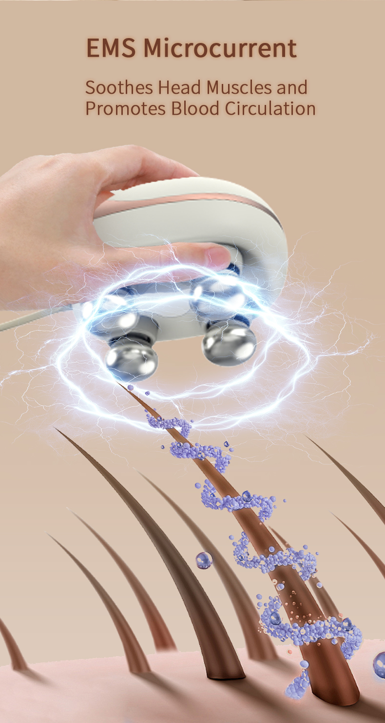 OG-705 Scalp Massager | EMS & Heat Therapy | OEM & ODM Supported