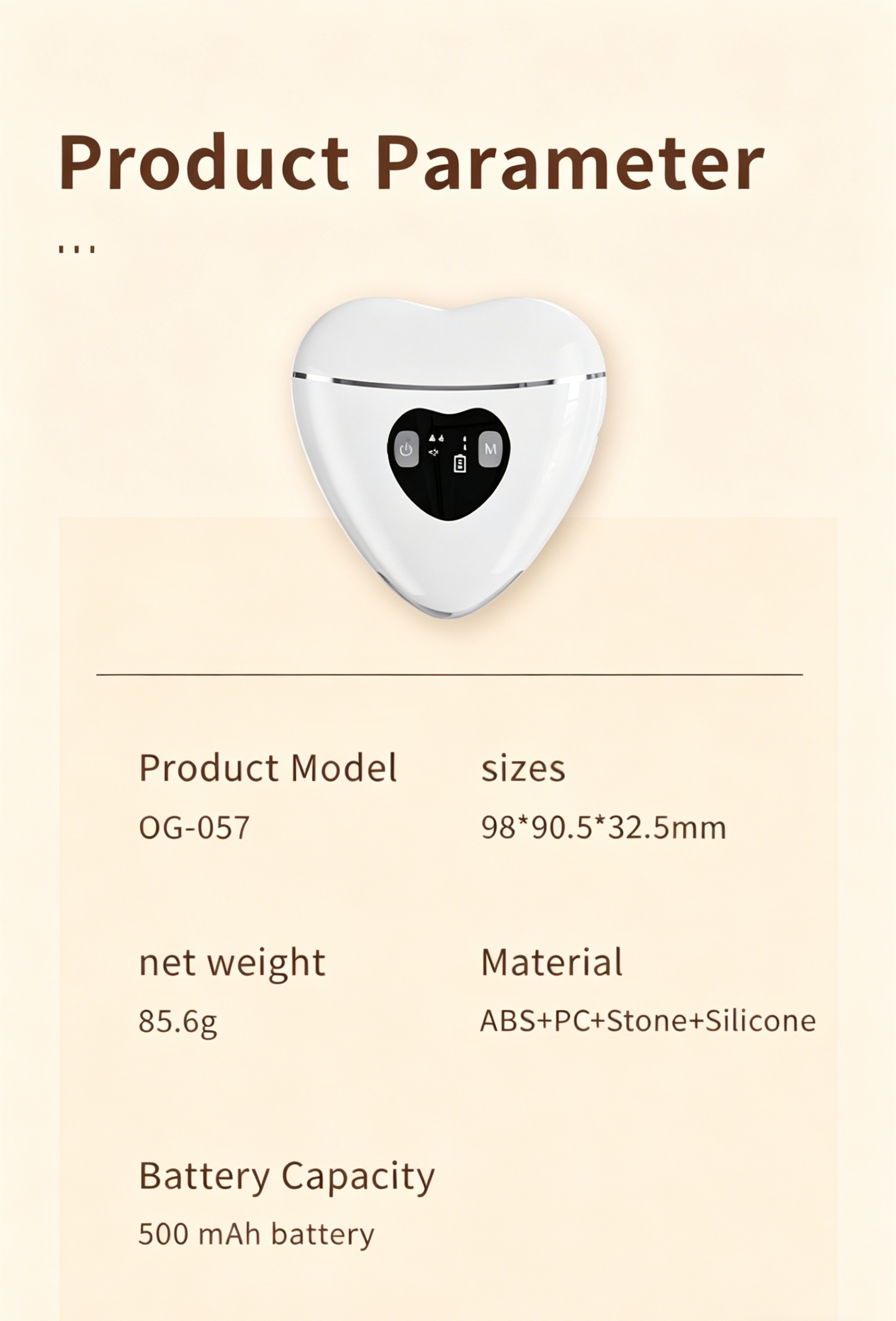 OG-057 Gua Sha Device | Dual-head Massage | OEM & ODM Supported