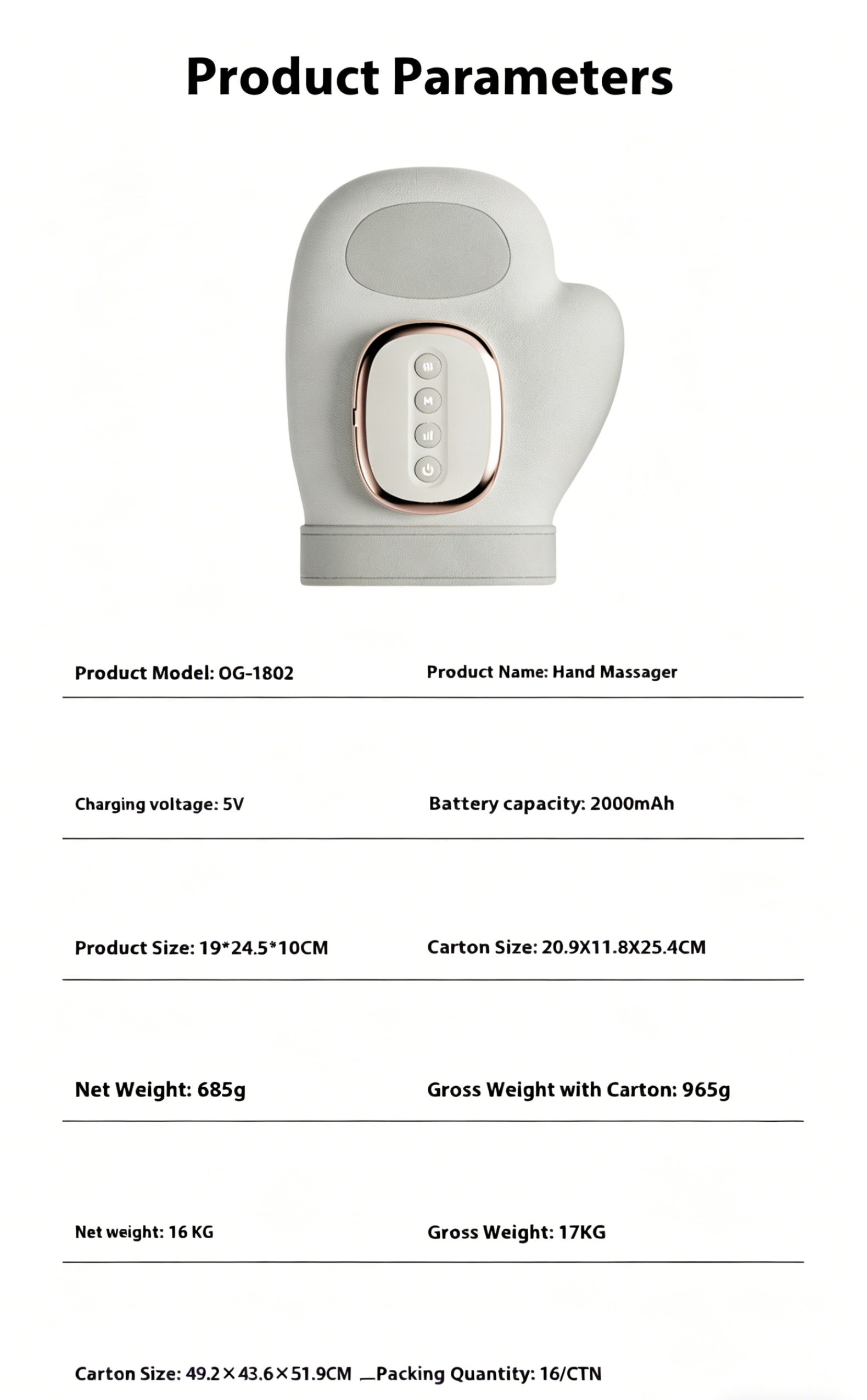 OG-1802 | Multi-stage cyclic pressing design | OEM & ODM Supported 